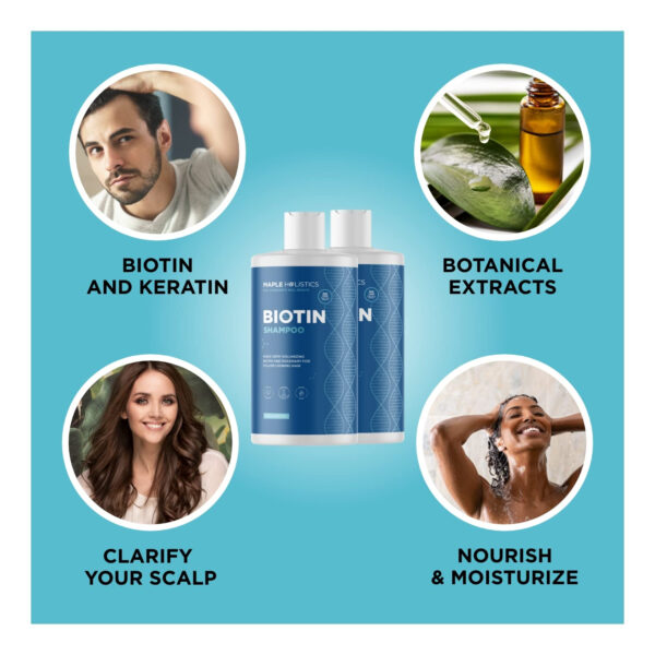 6893185d26bf7e9e47dbbfadc59f040b6646a6ec641c41d12c433.jpg Volumizing Biotin and Rosemary Shampoo - Vegan Rosemary Biotin Shampoo for Thinning Hair for Women and Men with Nourishing B Vitamins & Tea Tree Oil - Paraben Silicone & Sulfate Free (16 Fl Oz)