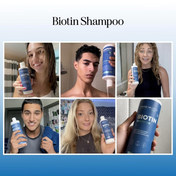 6893186df191cd906c7c242f0c4d1d5d0667f0917bcf9beef30b9.jpg Volumizing Biotin and Rosemary Shampoo - Vegan Rosemary Biotin Shampoo for Thinning Hair for Women and Men with Nourishing B Vitamins & Tea Tree Oil - Paraben Silicone & Sulfate Free (16 Fl Oz)
