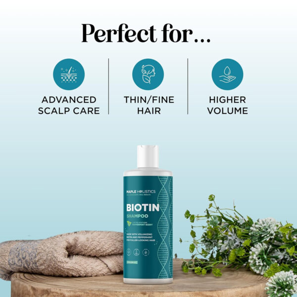 689318838f800a3b1803ab5be4b07a5861cff484ab14c74de13bb.jpg Volumizing Biotin and Rosemary Shampoo - Vegan Rosemary Biotin Shampoo for Thinning Hair for Women and Men with Nourishing B Vitamins & Tea Tree Oil - Paraben Silicone & Sulfate Free (16 Fl Oz)