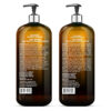MAJESTIC PURE Apple Cider Vinegar Shampoo and Avocado Coconut Conditioner Set - Restores Shine & Reduces Itchy Scalp, Dandruff & Frizz - Sulfate Free, for All Hair Types, Men and Women - 2 x 16 fl oz