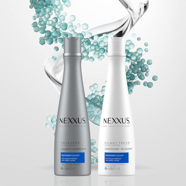 Nexxus Humectress Moisturizing Conditioner Ultimate Moisture for Dry Hair Moisturizing ProteinFusion with Elastin Protein and Green Caviar 33.8 oz