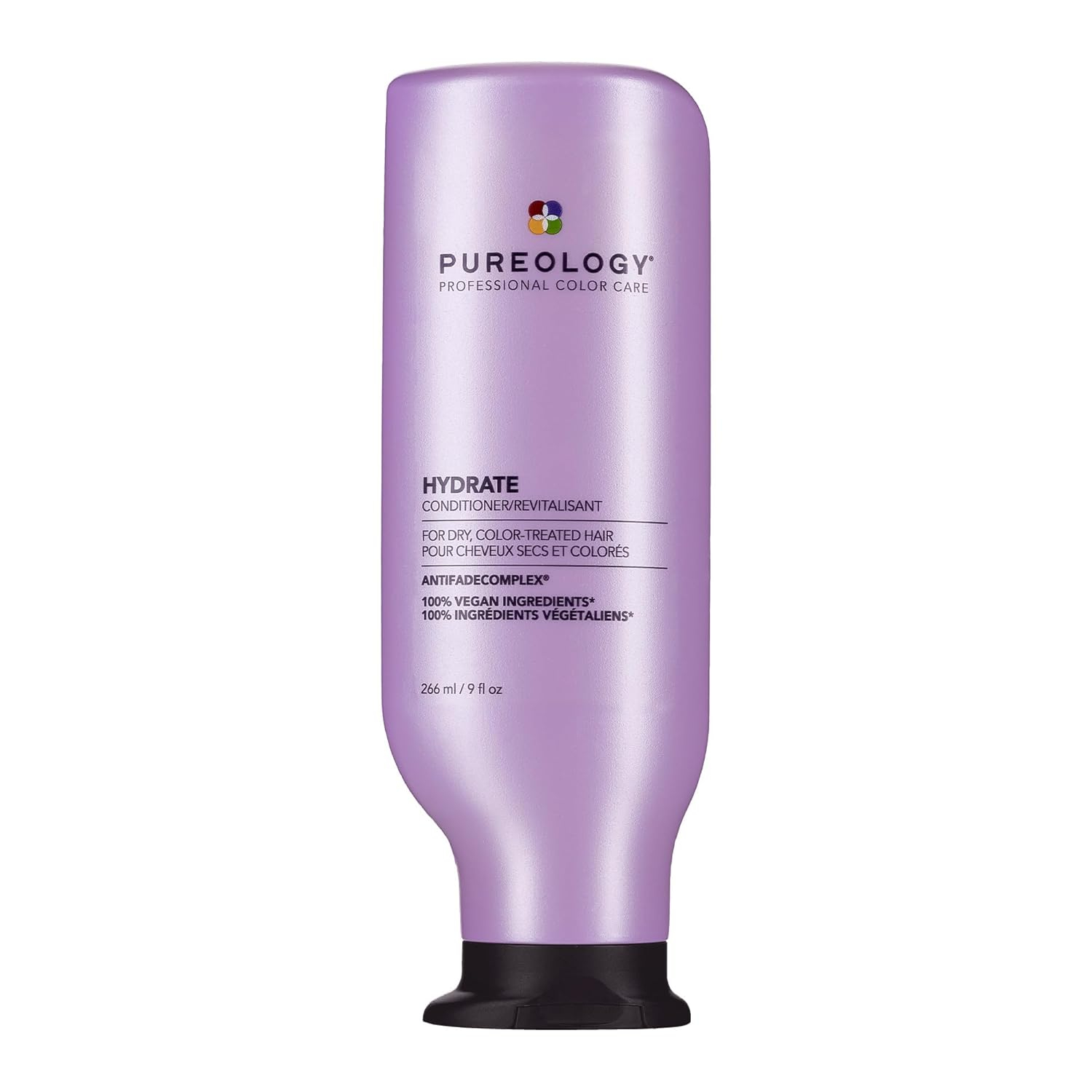 Pureology Hydrate Conditioner - For Dry or Color-Treated Hair, Restores Moisture & Softness, Seals In Hydration, Color-Safe, Vegan
