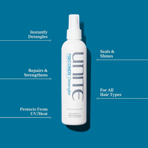UNITE Hair 7SECONDS Detangler Leave-In Conditioner Spray for Frizz Control & Heat Protection
