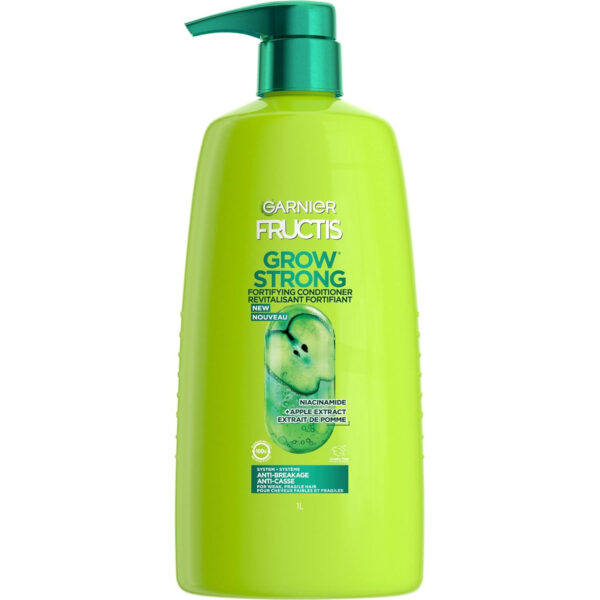 68931c078210d8b2127182027a6f7987deb105e14288b1430d618.jpg Garnier Fructis Grow Strong Conditioner, 33.8 Fl Oz, 1 Count (Packaging May Vary)