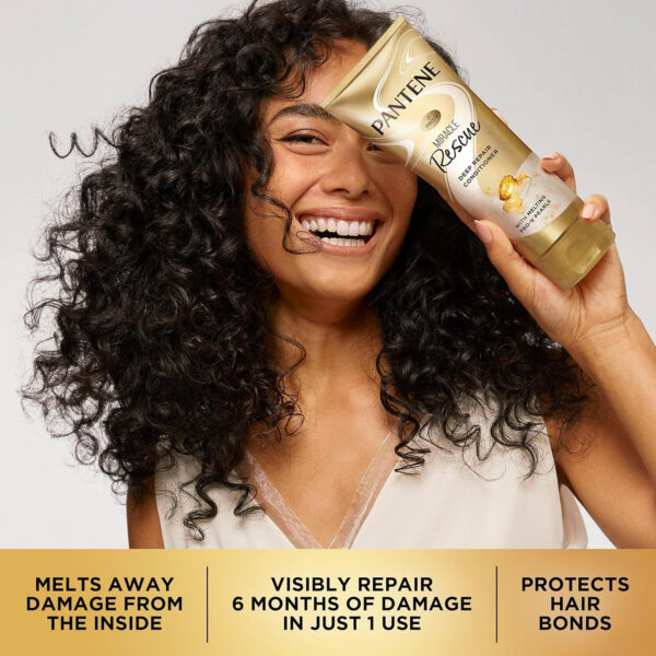 68931c2763eee9b2989c67aac9b814ed178255565f0453f271137.jpg Pantene Miracle Rescue Deep Conditioner with Melting Pro-V Pearls - For Dry, Damaged, or Color-Treated Hair - Intense Moisture & Repair - 8.0 Oz