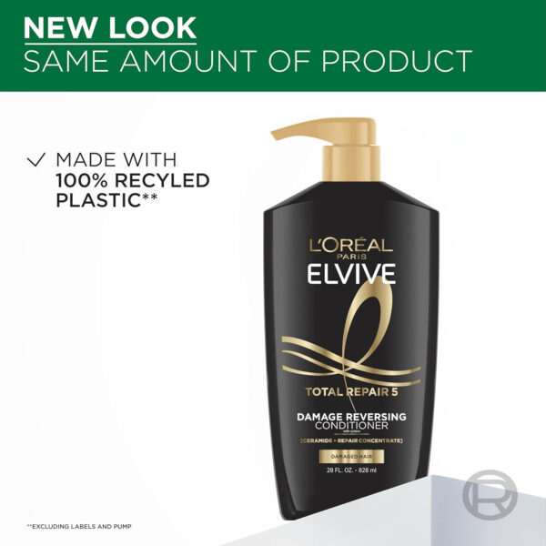 68931c44bd2affe101b6be641059032106f73148c7c8e61d55756.jpg L'Oreal Paris Elvive Total Repair 5 Repairing Conditioner for Damaged Hair Conditioner with Protein and Ceramide for Strong Silky Shiny Healthy Renewed Hair 28 Fl Oz(Packaging May Vary)