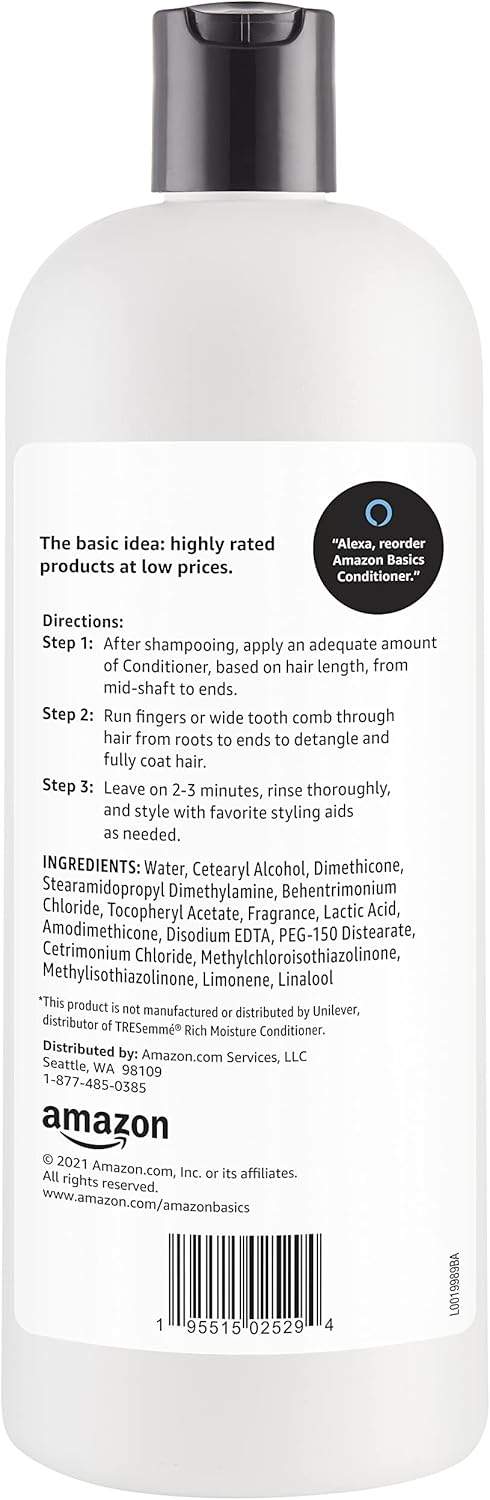 Amazon Basics Moisture Rich Conditioner, 28 Fluid Ounce