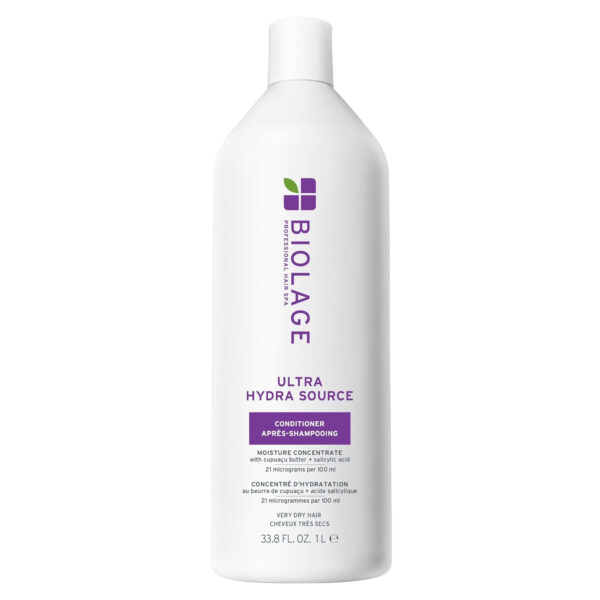 68931c9dec1f421773565e8f3d0ca9a1b7fde37072bcbe8249551.jpg Biolage Ultra Hydra Source Conditioner - Intensely Condition, For Very Dry, Thick, Coarse Hair, Infused with Micro-dosed with Cupuaçu Butter & Salicylic Acid