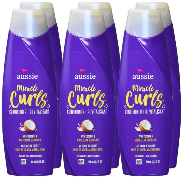 Aussie Total Miracle 7 Benefits Hair Conditioner for Damaged Hair, for All Hair Types, Paraben-Free, 30.4 fl oz, 4-pack