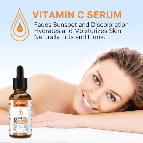 Premium 20% Vitamin C Serum For Face with Hyaluronic Acid, Retinol & Amino Acids - Boost Skin Collagen,Hydrate & Plump Skin, Anti Aging & Wrinkle Facial Serum 60ml