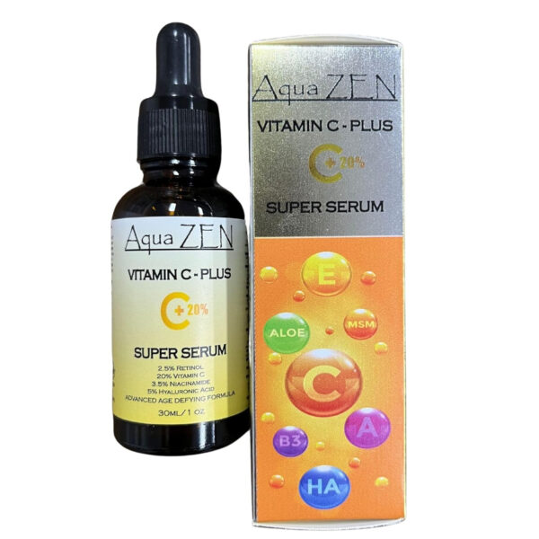 68931e0fb77a195fbe9747d2d0b8bb15b58bf7d7481dfd1d2635f.jpg Vitamin C Plus Face Serum | Premium Ingredients 20% Vitamin C, Retinol, Hyaluronic Acid, Niacinamide, & More - Potent Anti Aging, Brightening, Hydrating, Evens Skin Tone, & Dark Spot Remover