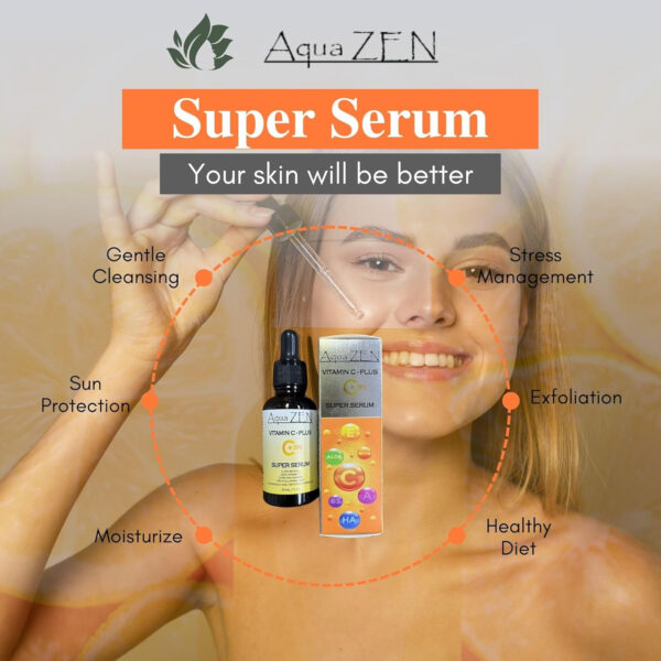 68931e10ab2e39b0749f86feb66926f8784076ac7deecf374ba9c.jpg Vitamin C Plus Face Serum | Premium Ingredients 20% Vitamin C, Retinol, Hyaluronic Acid, Niacinamide, & More - Potent Anti Aging, Brightening, Hydrating, Evens Skin Tone, & Dark Spot Remover