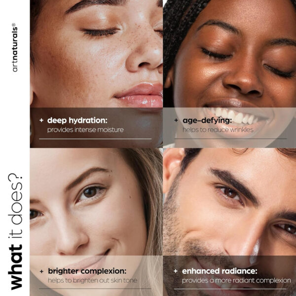 Vitamin C Serum Skin Care 4-Piece Set: Includes Retinol, Hyaluronic Acid & Niacinamide – Anti-Aging, Skin Brightening, Hydrating, Wrinkle Reduction, Dark Spot Corrector – 3-Month Supply – artnaturals