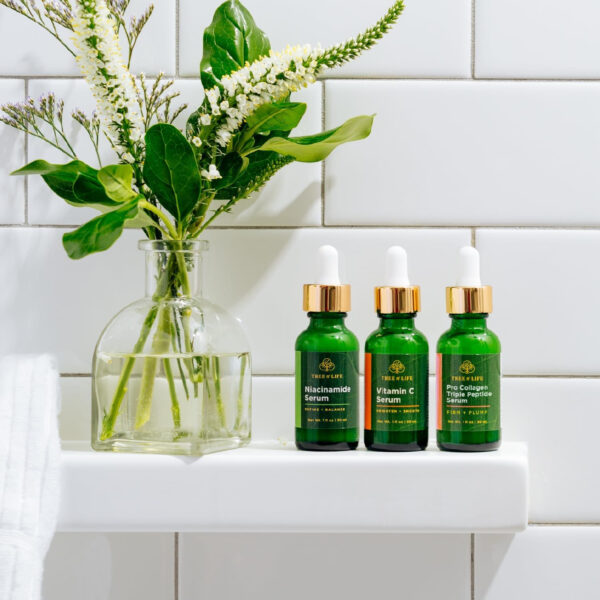 Tree of Life Beauty Facial Skin Care Set, Brightening, Firming, Hydrating, Dry Face, Dermatologist Tested - Niacinamide + Vitamin C + Retinol + Hyaluronic Acid Serum - 4 count of 1 Fl Oz