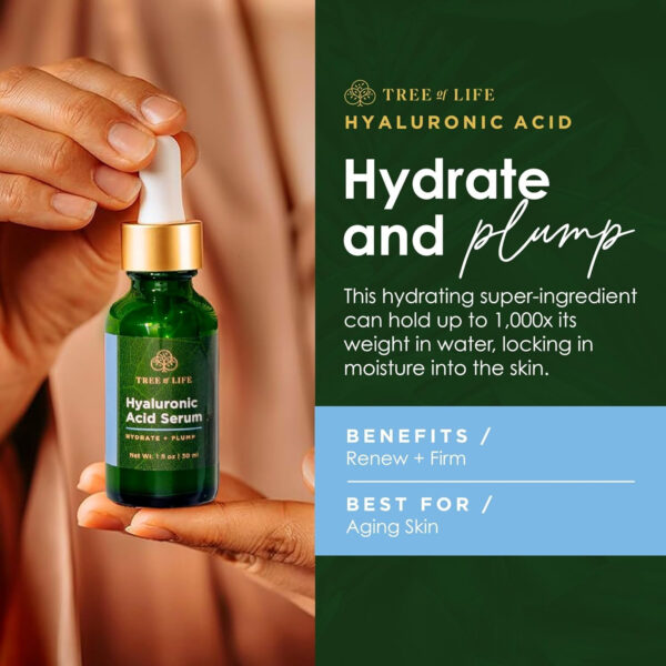 Tree of Life Beauty Facial Skin Care Set, Brightening, Firming, Hydrating, Dry Face, Dermatologist Tested - Niacinamide + Vitamin C + Retinol + Hyaluronic Acid Serum - 4 count of 1 Fl Oz