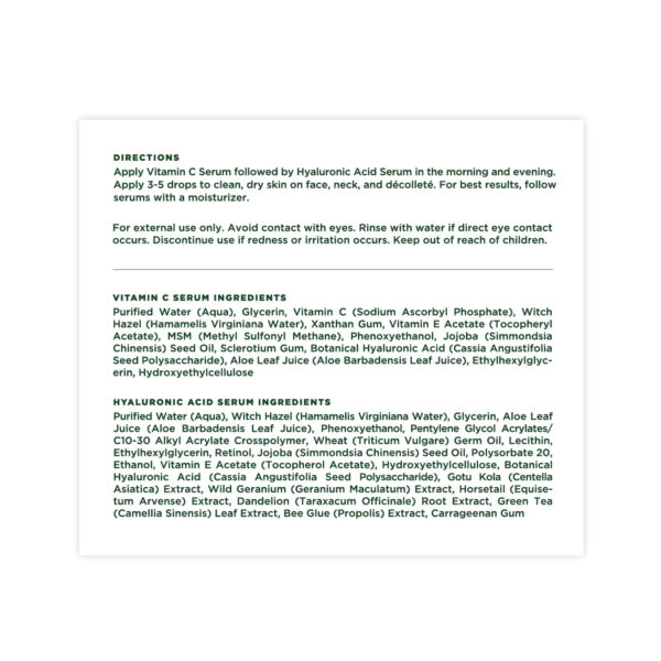 Tree of Life Beauty Facial Skin Care Set, Brightening, Firming, Hydrating, Dry Face, Dermatologist Tested - Niacinamide + Vitamin C + Retinol + Hyaluronic Acid Serum - 4 count of 1 Fl Oz