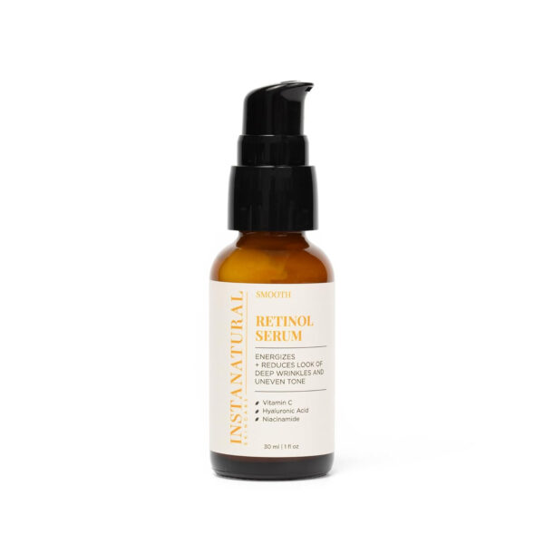 68931f18b2419fefeb00ca4c53eaf6ec6241f3f67106895086a2d.jpg InstaNatural Retinol Serum for Face with Niacinamide, Vitamin C, and Hyaluronic Acid, Anti Aging for Firmer Skin, Lines & Wrinkles & Brightening Serum