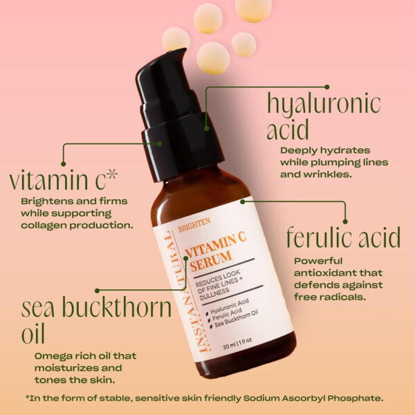 68931f2e21294ff71960074186ab1e5ebc6356d9132aa2b0bb97c.jpg InstaNatural Retinol Serum for Face with Niacinamide, Vitamin C, and Hyaluronic Acid, Anti Aging for Firmer Skin, Lines & Wrinkles & Brightening Serum