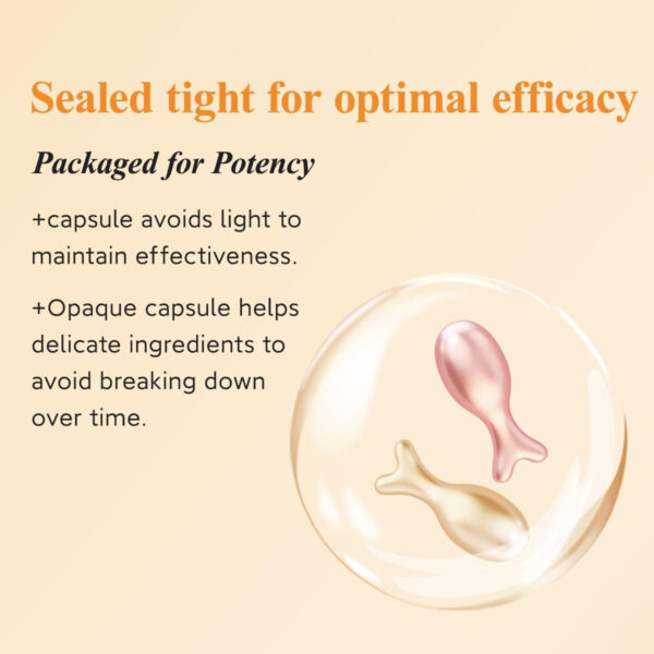 HKH Vitamin C & Retinol Serum for Face - Vit C Oil Capsule with Niacinamide, Anti Again Vit A Night Serum Capsule for Women, Reduces Fine Lines, Even Skin Tone, Firming Skin, Moisturise (38+38 ct)