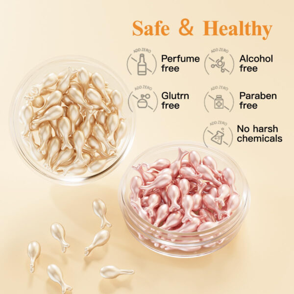 HKH Vitamin C & Retinol Serum for Face - Vit C Oil Capsule with Niacinamide, Anti Again Vit A Night Serum Capsule for Women, Reduces Fine Lines, Even Skin Tone, Firming Skin, Moisturise (38+38 ct)