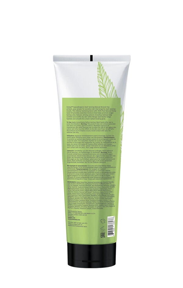 HEMPZ Hypoallergenic Dark Tan Maximizer - Herbal Moisturizing Self Tanning Lotion - Fragrance Free for Tanning Beds, Beach, Sun 9 Fl OZ