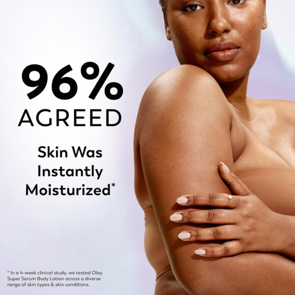 6893229d492bfbb62f97ccab849cef6c0bb90eb019a66c83b01e7.jpg Olay Body Lotion for Women, Firming with Collagen Peptides Serum, Visibly Firmer Skin, 24hr Moisture & Hydration, Fast Absorbing Formula, Vitamin B3 Complex, For All Skin Types, 17 fl oz