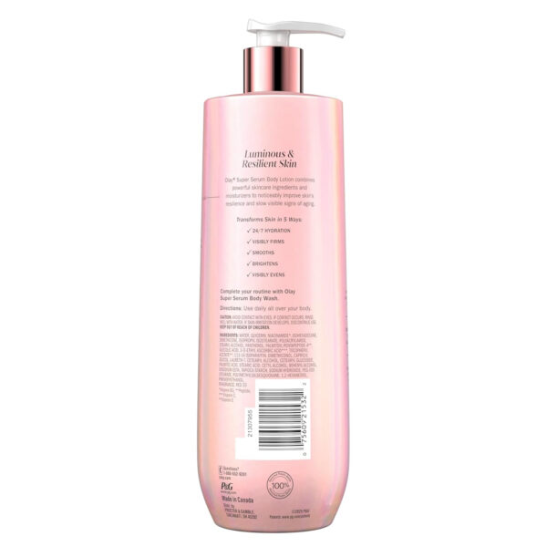 689322a80a52cdb5690507b3e92d82b1f07a12f2c64368bc63d45.jpg Olay Body Lotion for Women, Firming with Collagen Peptides Serum, Visibly Firmer Skin, 24hr Moisture & Hydration, Fast Absorbing Formula, Vitamin B3 Complex, For All Skin Types, 17 fl oz