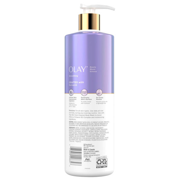 689322afc823ed05276c1caad887d7c10d379e55d00901f722634.jpg Olay Body Lotion for Women, Firming with Collagen Peptides Serum, Visibly Firmer Skin, 24hr Moisture & Hydration, Fast Absorbing Formula, Vitamin B3 Complex, For All Skin Types, 17 fl oz