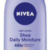 NIVEA Shea Nourish Body Lotion for Dry Skin with Hyaluronic Acid, Shea Butter and Deep Nourishing Serum, 48-Hour Body Moisturizer, 16.9 Fl Oz Pump Bottle