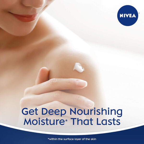NIVEA Shea Nourish Body Lotion for Dry Skin with Hyaluronic Acid, Shea Butter and Deep Nourishing Serum, 48-Hour Body Moisturizer, 16.9 Fl Oz Pump Bottle