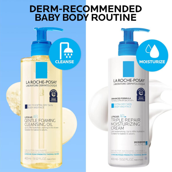 La Roche-Posay Lipikar AP+ Triple Repair Moisturizing Cream | Face & Body Lotion For Dry Skin | Shea Butter & Niacinamide Moisturizer | Gentle Face & Body Cream For Dry, Rough & Sensitive Skin