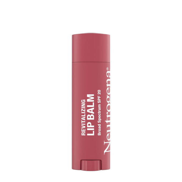 68932694c78144e1ddde96c2a2c1bd161637ae4c132fb08c3c882.jpg Neutrogena Revitalizing Tinted Lip Balm Broad Spectrum SPF 20 Sunscreen, Moisturizing Lip Balm with a Sheer Tint for Softer, Smoother, Healthier-Looking Lips, Sheer Sunny Berry 30, .15 oz