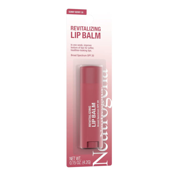 6893269a724d9d9b9b55b7e25cd8928039fedf92b39a81d0d07e9.jpg Neutrogena Revitalizing Tinted Lip Balm Broad Spectrum SPF 20 Sunscreen, Moisturizing Lip Balm with a Sheer Tint for Softer, Smoother, Healthier-Looking Lips, Sheer Sunny Berry 30, .15 oz