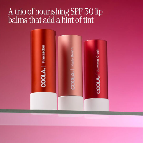 689326fb22e8eff4c3508a6ad9cda0be377283382b97aa4995702.jpg COOLA Organic Tinted Lip Balm & Mineral Sunscreen with SPF 30, Dermatologist Tested Lip Care for Daily Protection, Vegan, 0.15 Oz