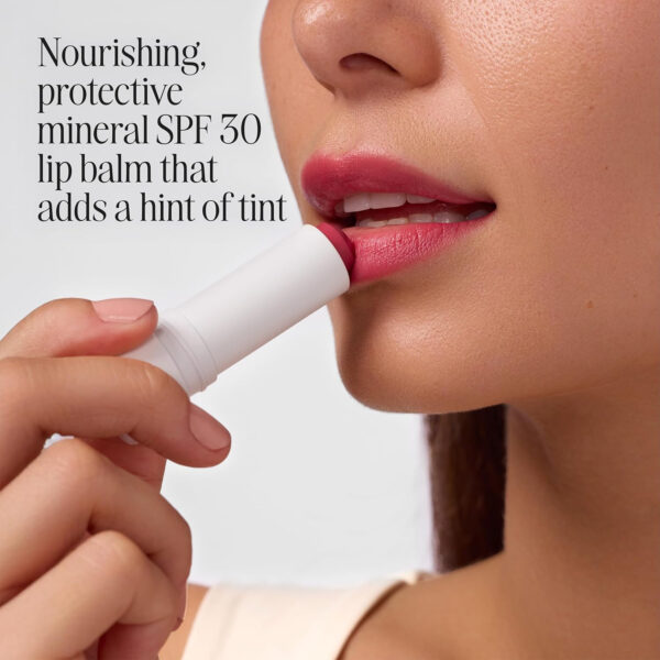 68932700a01dd9ea0c7e267c0aac68099ba52cc726fbf821be8b8.jpg COOLA Organic Tinted Lip Balm & Mineral Sunscreen with SPF 30, Dermatologist Tested Lip Care for Daily Protection, Vegan, 0.15 Oz