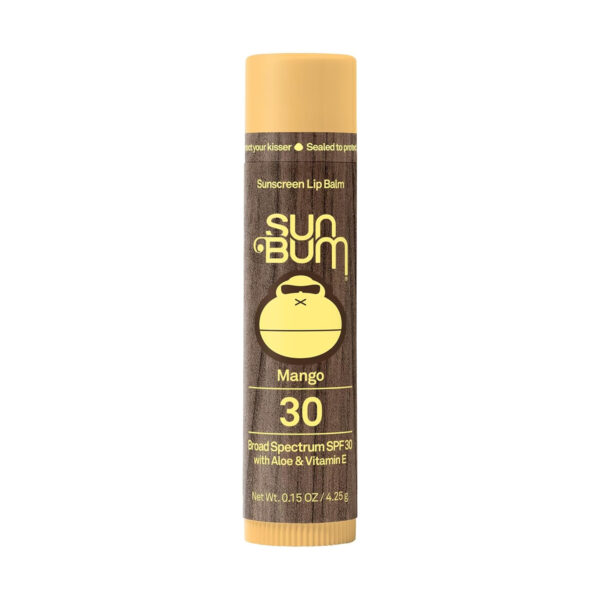 Sun Bum SPF 30 Sunscreen Pomegranate Lip Balm - Moisturizing Aloe Vera and Vitamin E - Vegan and Cruelty Free - Broad Spectrum UVA/UVB Lip Protection - 0.15 oz Stick