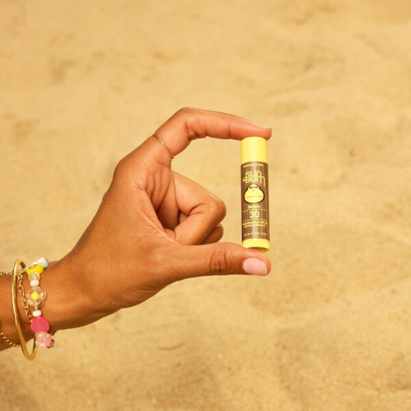 Sun Bum SPF 30 Sunscreen Pomegranate Lip Balm - Moisturizing Aloe Vera and Vitamin E - Vegan and Cruelty Free - Broad Spectrum UVA/UVB Lip Protection - 0.15 oz Stick