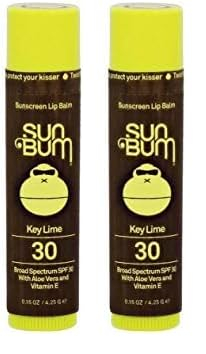 Sun Bum SPF 30 Sunscreen Pomegranate Lip Balm - Moisturizing Aloe Vera and Vitamin E - Vegan and Cruelty Free - Broad Spectrum UVA/UVB Lip Protection - 0.15 oz Stick