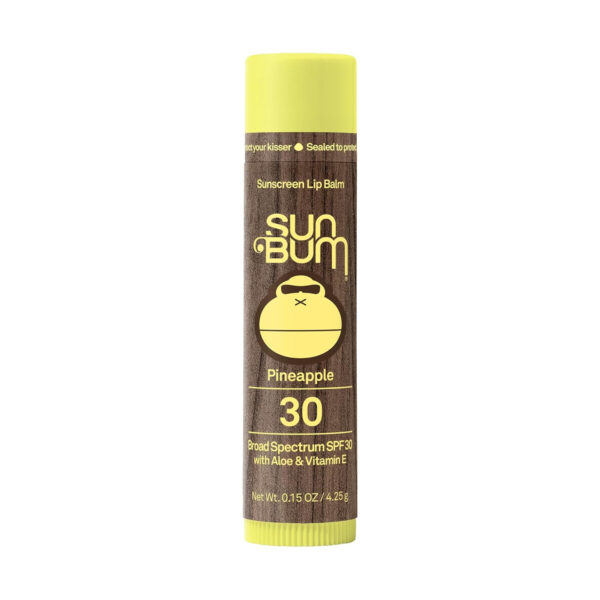Sun Bum SPF 30 Sunscreen Pomegranate Lip Balm - Moisturizing Aloe Vera and Vitamin E - Vegan and Cruelty Free - Broad Spectrum UVA/UVB Lip Protection - 0.15 oz Stick