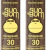 Sun Bum SPF 30 Sunscreen Pomegranate Lip Balm - Moisturizing Aloe Vera and Vitamin E - Vegan and Cruelty Free - Broad Spectrum UVA/UVB Lip Protection - 0.15 oz Stick
