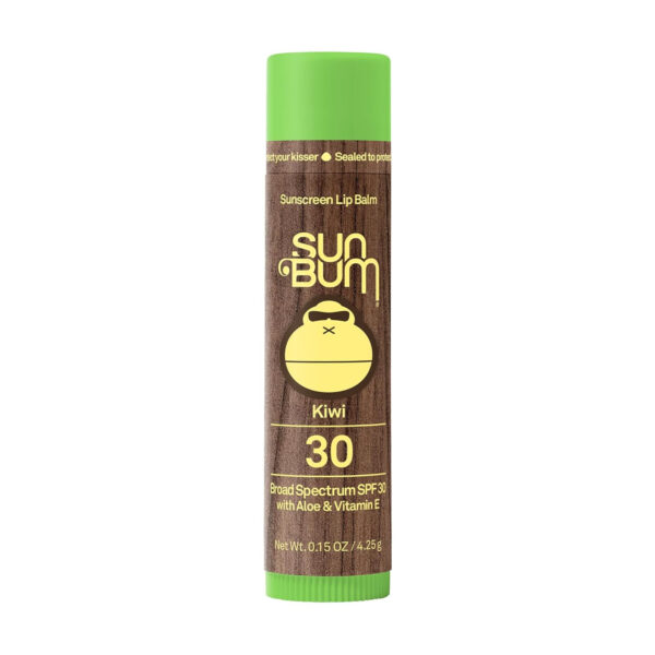 Sun Bum SPF 30 Sunscreen Pomegranate Lip Balm - Moisturizing Aloe Vera and Vitamin E - Vegan and Cruelty Free - Broad Spectrum UVA/UVB Lip Protection - 0.15 oz Stick