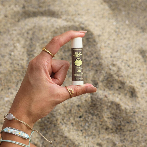 Sun Bum SPF 30 Sunscreen Pomegranate Lip Balm - Moisturizing Aloe Vera and Vitamin E - Vegan and Cruelty Free - Broad Spectrum UVA/UVB Lip Protection - 0.15 oz Stick