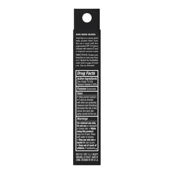 689327957c9a945d342e417b338bb331a82e329f76c2b2414a392.jpg e.l.f. Sun Boss Gloss SPF 25, Pigmented Lip Gloss For A High-Shine Finish, Moisturizing & Conditioning Formula, Vegan & Cruelty-Free, Pink-Me Girl