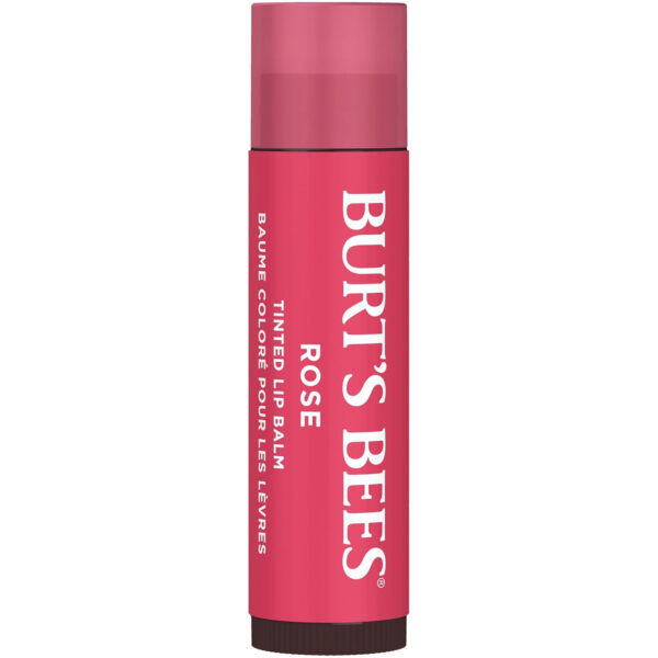 689327be09f58811a53eda721146ed57c92ed45e11d2c3bca01d8.jpg Burt's Bees Lip Tint Balm with Long Lasting 2 in 1 Duo Tinted Balm Formula, Color Infused with Deeply Hydrating Shea Butter for a Natural Looking Buildable Finish, Petal Rose (2-Pack)