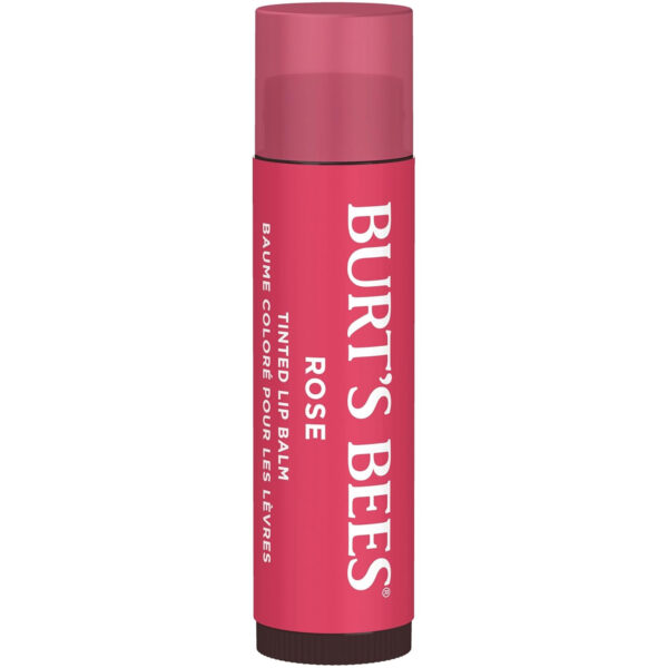 689327bf07e75b0e387fa14fa1a3b7d4b48785459c76845afa33c.jpg Burt's Bees Lip Tint Balm with Long Lasting 2 in 1 Duo Tinted Balm Formula, Color Infused with Deeply Hydrating Shea Butter for a Natural Looking Buildable Finish, Petal Rose (2-Pack)