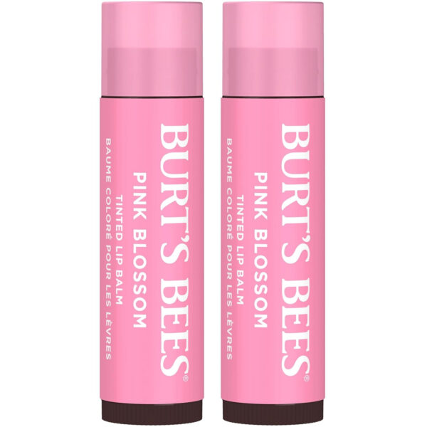 689327c10779660f4e08b170f659b469b4d52387a69c6b1da4819.jpg Burt's Bees Lip Tint Balm with Long Lasting 2 in 1 Duo Tinted Balm Formula, Color Infused with Deeply Hydrating Shea Butter for a Natural Looking Buildable Finish, Petal Rose (2-Pack)