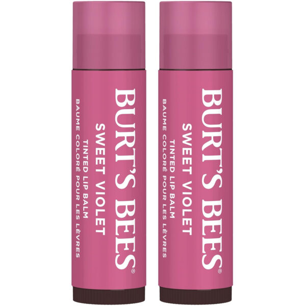 689327c77d8382a2626b10fdf0bd6ee59e63dcbf5896ac9b92d65.jpg Burt's Bees Lip Tint Balm with Long Lasting 2 in 1 Duo Tinted Balm Formula, Color Infused with Deeply Hydrating Shea Butter for a Natural Looking Buildable Finish, Petal Rose (2-Pack)
