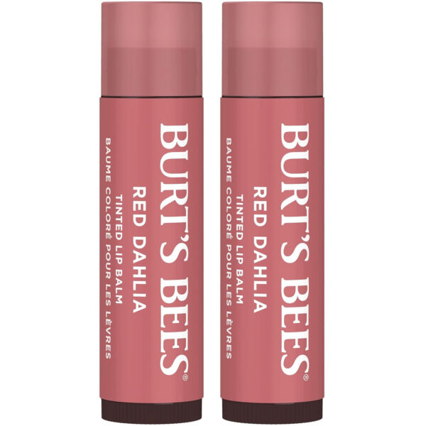 689327d4aba90a30e0875724eb99c46e38165b350afe4743c772c.jpg Burt's Bees Lip Tint Balm with Long Lasting 2 in 1 Duo Tinted Balm Formula, Color Infused with Deeply Hydrating Shea Butter for a Natural Looking Buildable Finish, Petal Rose (2-Pack)