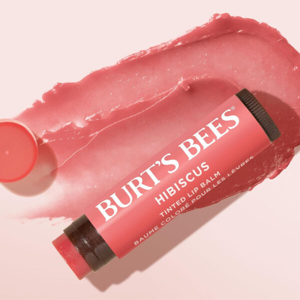 689327dec1bb393cce2399619276cb5c25701a7f20137a05d8444.jpg Burt's Bees Lip Tint Balm with Long Lasting 2 in 1 Duo Tinted Balm Formula, Color Infused with Deeply Hydrating Shea Butter for a Natural Looking Buildable Finish, Petal Rose (2-Pack)