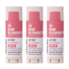 Raw Elements Tinted Lip Sun Kissed, Ocean Mist, Magma Red SPF 30 .15 oz Sunrise Pack